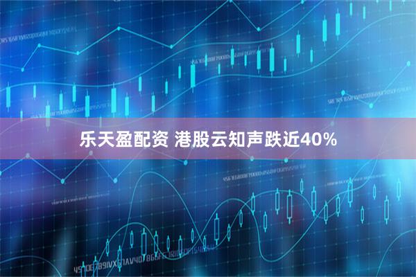 乐天盈配资 港股云知声跌近40%